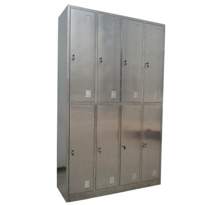 China Factory direct sales modern stainless steel 8 door locker for sale