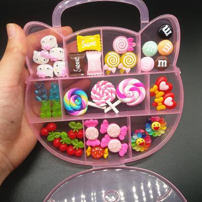 China Nail Art Decoration Hot Sells Nails Charm Decoration 3d Nail Art Decoration Sets Kawaii Candy Sweet Nail Charms Resin for sale