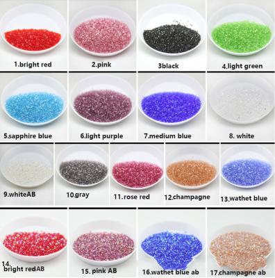 China Pixie Micro Caviar Beads Wholesale Price Glitter Nail Art DIY AB 3D Rhinestones Mixed Nail Beads Nail Crystals Rhinestones Glass for sale