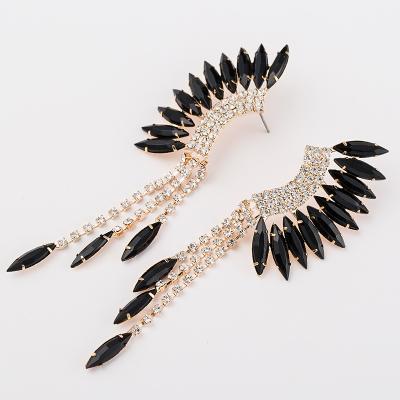 China Cute Hip-Pop Rhinestone Post Earrings For Girls Ladies for sale