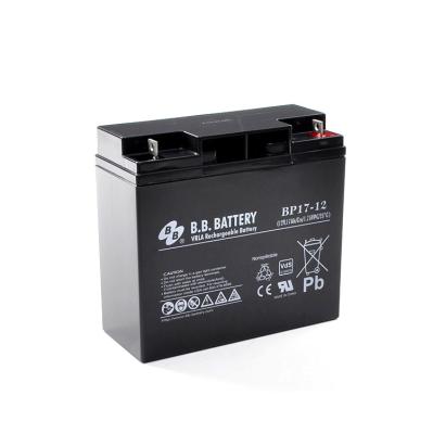 China Home Appliances 12v 17Ah Lead Acid Battery BB BP17-12 Replacement Ups Battery for sale