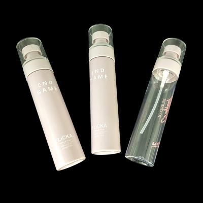 China PERFUME Wholesale 80ml Mini Small Perfume Fine Mist Clear Clear Empty Pet Spray Plastic Bottles for sale