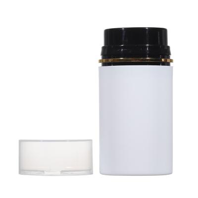 China 35ml 50ml 75ml 100ml 150ml pp cosmetic high quality white plastic lotion pump airless bottle for sale