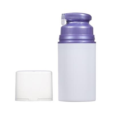 China 35ml 50ml 75ml 100ml 150ml Cosmetic PP Container Serum Lotion Pump Bottle White Empty Plastic Packaging Airless Airless Bottle for sale