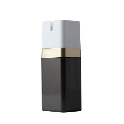 China 60ml 80ml Empty Square Plastic Essence Packaging Cosmetic Black Square Emulsion Lotion Pump Bottle for sale