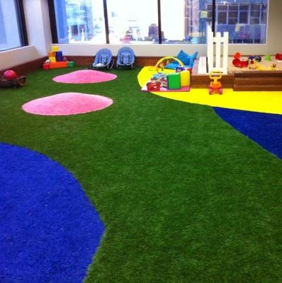 China High durable grass yarn ECO-friendly Home kids playground Artificial Grass Carpet For Playing Area for sale