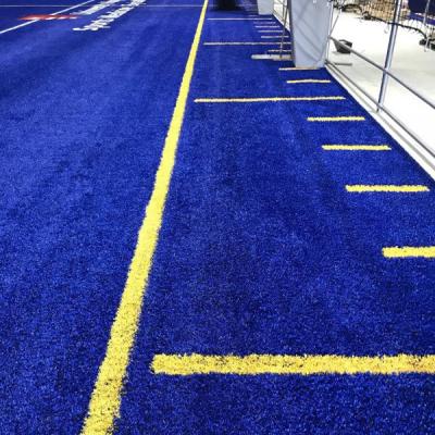 China High durable Blue color Fake grass Athletic Artificial Turf for indoor GYM flooring for sale