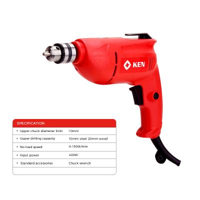 China Household Auger High Torque Electric Drill Hand Drill Steel 10mm for sale