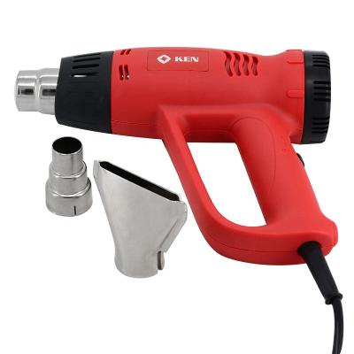 China Ken Heat Gun Power Tools Industrial Dual Temperature 220V Electric Heater Gun Cool/Hot Air 2000W for sale