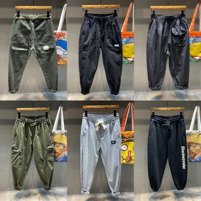 China Autumn Winter Loose Sports Sweatpants Anti-wrinkle men's plus velvet thickened drawstring elastic simple warm joker waist home casual pants for sale