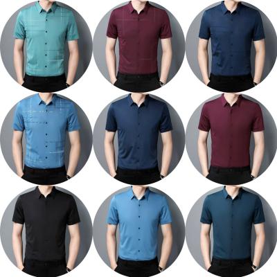 China Anti-pilling shirts 2022 new arrival men's solid color with pocket fashion personality men's long-sleeved shirt casual slim top blouse for sale