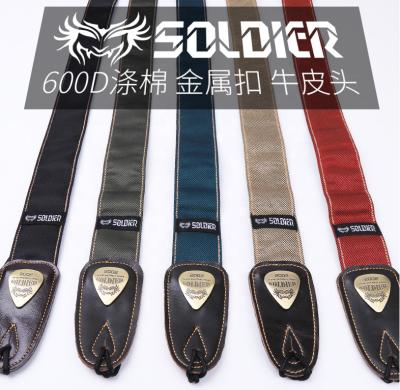 China Folk twill cotton soldier guitar strap guitar strap guitar accessories strap electric guitar strap strap bass thrown rock for sale