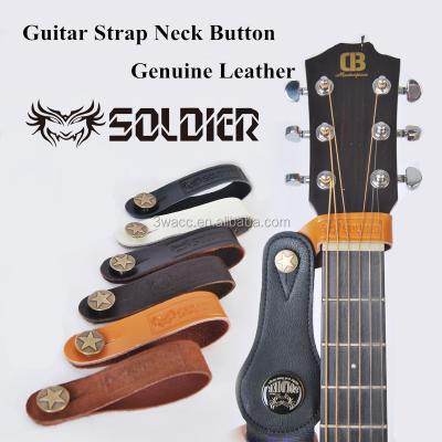 China SOLDIER Genuine Leather Guitar Strap Button Holder PS-01 for sale