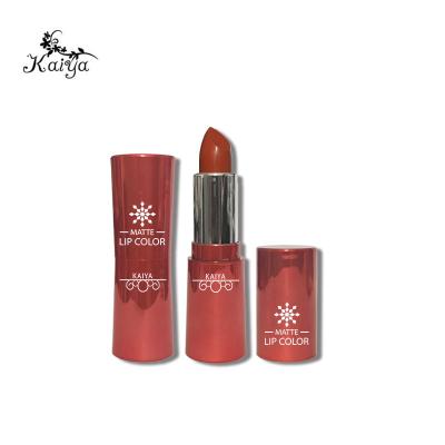 China Waterproof OEM Make Your Own Lips Makeup Lipstick Red Vegan Matte Cream Lipstick Private Label Waterproof for sale