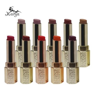 China Custom Wholesale Logo Luxury Vegan Organic Lip Stick Rich Color High Ductility Creamy Matte Lipstick Private Label Waterproof for sale