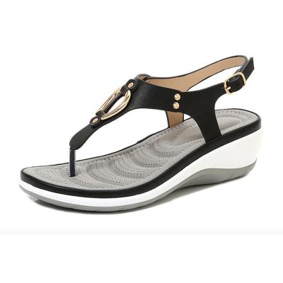 China Fashion Trend Excellent Quality Fashion Flat Women's Sandals Wholesale Price Women Shoes for sale