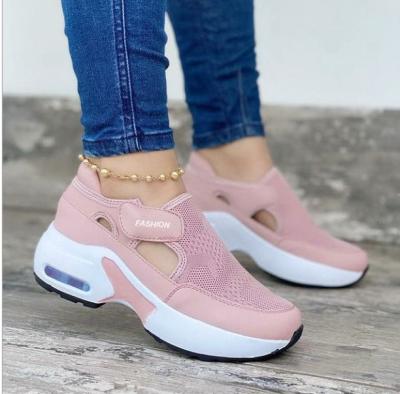 China Walking Shoes Womens Orthopedic Air Cushion Unique Flying Sneakers for sale