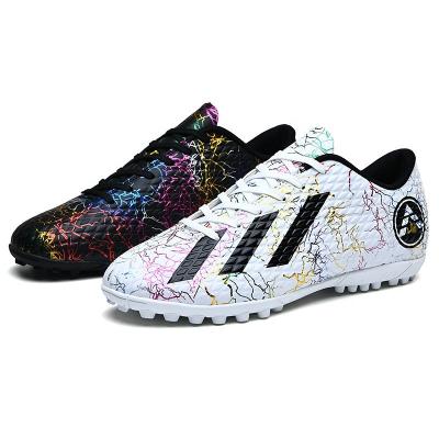 China High Quality Light Weight PU Top Unisex Firm Ground Sports Shoes Hard Ground Football Shoes for sale