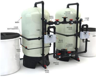 China Hotels 5000l Well Water Softener / Groundwater Hardness Softener for sale