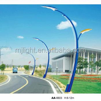 China Road Curve And Curvature GalvanizedDecorated Street Light Post for sale