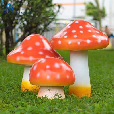 China Garden Led Decorative 3D Mushroom Garden Lamp Waterproof Theme Park Lights Outdoor Landscape Lighting Parts for sale