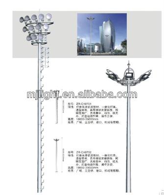 China 20M - 25M Flood Light High Mast Road Lighting Pole for sale