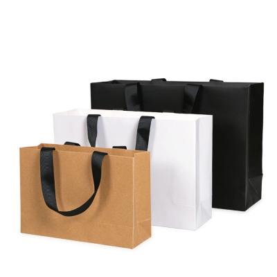 China Recyclable Excellent Quality Yarn Rope Kraft Paper Promotional Shopping Bag, Khaki Paper Bag Machine for sale