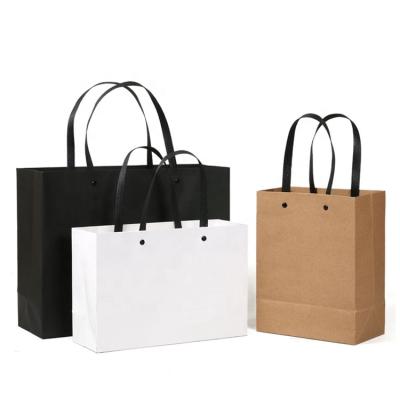 China Recyclable Custom Recyclable Luxury Brand Shopping Kraft Paper Gift Eco - Friendly Shopping Bag for sale