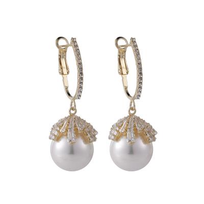 China FASHIONABLE Women's Fashion Temperament Fashion MISSNICE Needle Pearl French Silver Earrings 2022 New Earring Women for sale