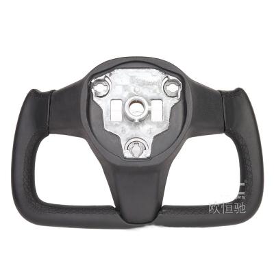 China Carbon fiber tesla yoke steering wheel Matte Carbon Fiber Replacement for tesla model 3 for sale