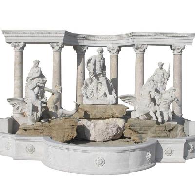 China European Stone Garden Marble Outdoor Water Fountain For Sale for sale