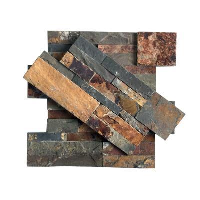 China Eco - Friendly Natural Rustic Ledge Stone Wall Cladding Slate for sale