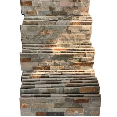 China Eco - Friendly China Wholesale Slate Decorative External Stone Wall Cladding for sale