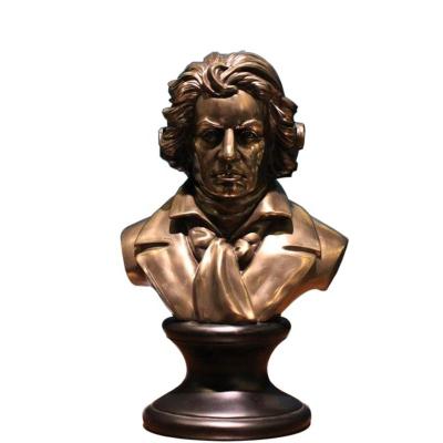 China Europe Casting Mozart Famous Bronze Bust Statue for sale