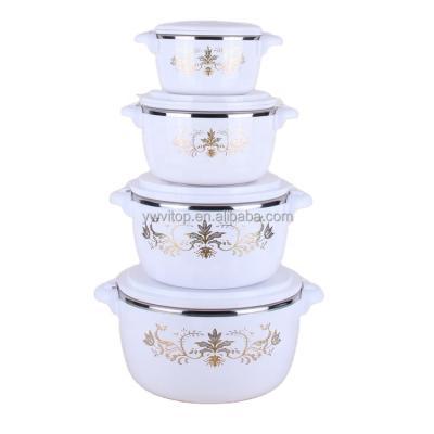 China Large Capacity Household Restaurant 4 Pcs 1L 2L 4L 6L Viable Wholesale Thermal Insulated Hot Pot Food Warmer Set for sale