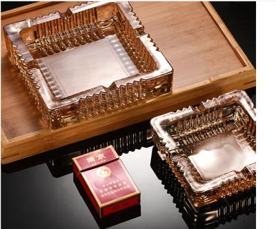 China Cheap high quality square glass ashtray 15cm wholesale glass 10cm 12cm for sale