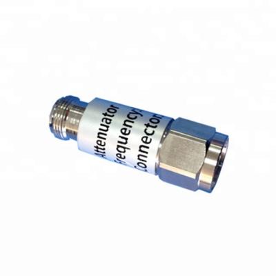 China Indoor VSWR Low RF Microwave Coaxial Fixed Attenuator DC~3GHz Outdoor Type / IP65 3-20dB 5W N For BTS IBS DAS Telecom for sale