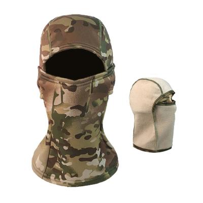 China Sports Men's Winter Hat Fleece Striping Ski Camping Hunting Multicam Balaclava Tactical Thermal Hat Skull Face Mask Caps for sale