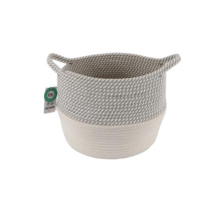 China Durable Competitive Price Large Custom Multifunction Laundry Woven Cotton Rope Hanging Basket for sale