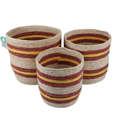 China Factory Price Durable High Standard Eco - Friendly Hand - Woven Storage Baskets For Home Decorative for sale