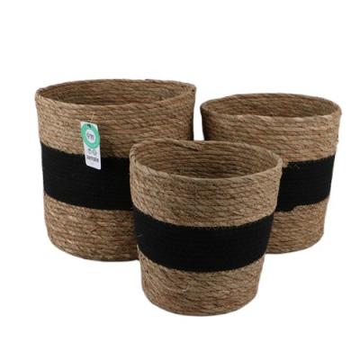 China Durable Manufacturer Supply Cotton Rope Fabric Pantry Hand - Woven Storage Baskets for sale