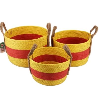 China Professional High Quality Durable Hot Sale Rope Waste Storage Paper Basket For Home Decorative for sale