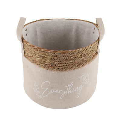 China Professional Durable Competitive Price Manufacturer Hand-Woven Fabric Storage Basket For Home for sale