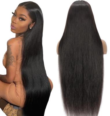 China Soft/easy to wear straight hair 13x6 lace frontal wigs and lace straight wigs 150 density silky straight for sale