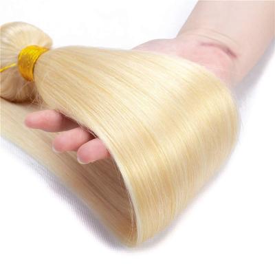 China Regular Wave 613 Human Hair Extensions Free Sample Natural Raw Hair Bundles Customized Bundle Ponytail Extensions for sale