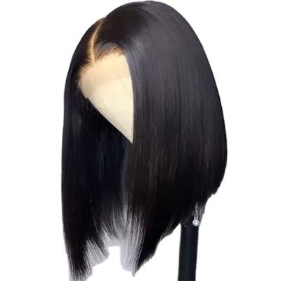 China Soft/Easy to Wear 4x4 Hd Lace Front Human Hair Wigs Many Inch Brazilian Straight Lace Wig Hair Preplucked Closure Frontal Wig for sale