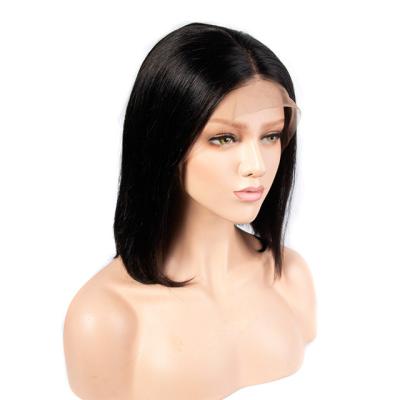 China Soft / Easy to Wear Raw Indian Hair Wig 4x4 Lace Front Human Wig Customized Size and Colors Yafu Wig for sale