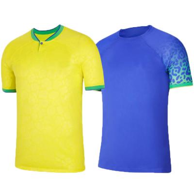 China Masculino 2022 National de camiseta de futebol Team Brazil Jersey soccer uniforms wholesale 22/23 high quality Breathable quick dry comfortable Thai T-shirt for sale