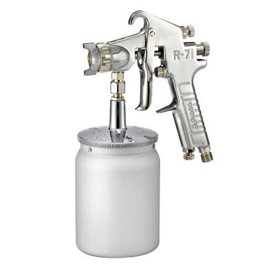 China 0.8/1.0/1.3/1.5/1.8mm Universal Handheld Pneumatic Spray Gun PRONA R-71 Tool Air Pneumatic Spray Gun for sale