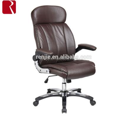 China Executive Chair Office Leather Chair (High Back) With Soft Headrest Made By ANJI XINRENJIE for sale